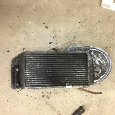 911 Oil Cooler radiator style 3.2  FIRE Smoke DAMAGED 1986