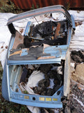 911 Rear Clip Targa body cut, rear Latch panel, Shelf, Seat pan, torsion bar tube section 1981 Iris Blue