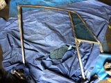 911 Coupe door frame Passenger Side with non-opening vent window chrome 1970 - 901.542.021.41