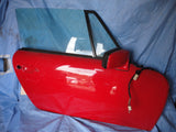 911 Door Cabriolet  right passenger red some light scratches glass,  mirror, with wiring plugs 1989 - 911.531.006.23