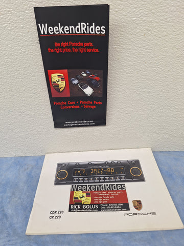 Porsche CR-220 CR220 CDR220 radio owners manual 2000

Ask about discounted shipping! - WKD 47912699