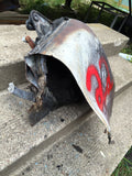 964 Door Jamb partial and quarter panel partial body cut passenger right Cabriolet Top bracket Grey 1991