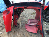 911 Front Apron wheelhouse passenger right body cut mount steering rack good to latch panel on passenger side driver side under battery rotted 1977