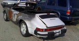 911 Body Shell Cabrio 1986 WHITE NON rebuildable salvage body only non rolling no body parts no suspension