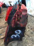 911 Front Apron wheelhouse passenger right body cut mount steering rack good to latch panel on passenger side driver side under battery rotted 1977