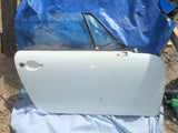 911 Door Cabriolet right white, vent, glass and harness round access hole era 1987 - 911.531.006.23