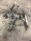 911 Five Bolt Carrera 3.2 front suspension assembly hubs rack arms struts rack no crossmember, included are stiff bars brakes and shocks 1984