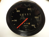 911 Speedometer 911E Mechanical Drive  00111 mi 150mph working  1970, glass chip by bottom VDO - 911.641.502.00