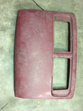 911 engine lid early solid bar style burgundy with holes for license plate lamp, latch included, rust repair needed on seam 1968 - 911.119.698.030.50 4
