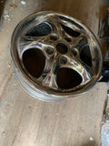 996 Wheel Chrome 7x17 et55 996 Chrome Wheel OEM Turbo Twist 2 7x17 Front Wheel 99636212400 - 996.362.124.00