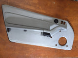 993 Door panel driver classic gray  (small burn hole) with door grab handle pull 993.555.098.00 armrest lid 993.555.039.00 and release lever opener 993.555.851.00 - 993.555.031.03