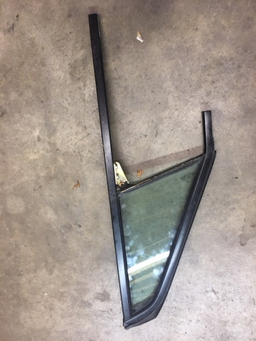 993 Door Glass Window vent window with frame non opening black 1995 cabriolet - 993.542.130.01