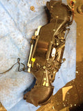 993 Ventilation unit broken mount - both motors intact - 964.843.573.11 - partial cut harness - 993.573.007.01