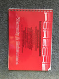 Porsche 911 Warranty & Maintenance Booklet 6/86 1987 - WKD 900 023 87