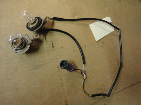 964 Tail Light harness short, brown plug, purple connector ring -