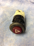 911 Hazard Switch red Hella 1579-09 RED lens Single white triangle 1984 - 911.613.124.32