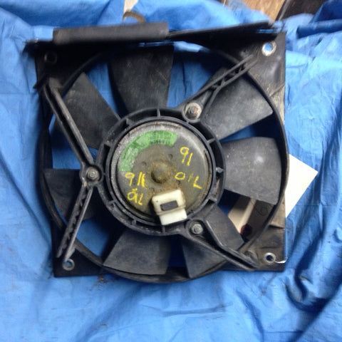 964 Oil Cooler FAN  964.624.035.00 and Shroud,  flat panel side outer housing cracked - 964.624.041.00