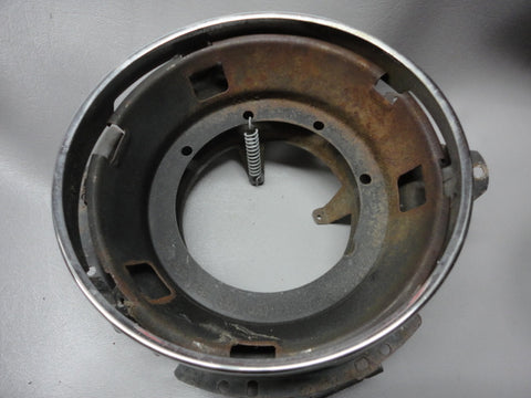 911 Headlight Frame metal with chrome retaining ring no lens pre 1986 - 901.631.103.02