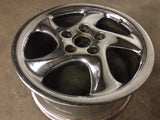 993 Wheel Turbo Twist Solid Spoke Chrome 18x8J et52 non original additional shipping charges apply - 993.362.136.01