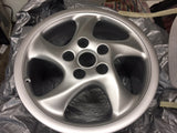 993 Turbo Twist Holow Spoke wheel refurbished 10jx18 et40 silver metalic 1997/1998 - 993.362.140.00