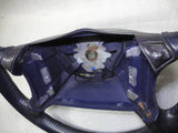 964 Steering Wheel navy blue, 1 horn button, with air bag frame  1989-92 964.347.804.52 - 964.347.804.50