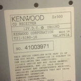 Kenwood EZ500 CD Receiver pn41003971
w XM Direct Smart Digital Adapter TERK Xmoken100 -