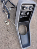 911 Center Console Grey leatherette -89 has A/C, rear defrost, hazard and central lock switches and wiring  911.552.227.01 - 911.552.030.50