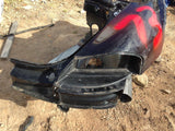 Boxster Body cut Rear Quarter, rocker, tail light right black 2000 -