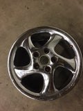 993 Wheel Turbo Twist Solid Spoke Chrome 18x8J et52 non original additional shipping charges apply - 993.362.136.01