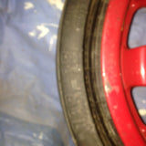 993 Spare Tire and Vredstein Rim Red trianglular openings 165x170x16 - 928.362.030.02