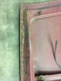 911 engine lid early solid bar style burgundy with holes for license plate lamp, latch included, rust repair needed on seam 1968 - 911.119.698.030.50 4