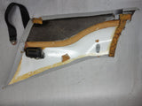 911 Rear Side Panel interior 1988 coupe left driver light Grey with seatbelt - 911.555.071.05