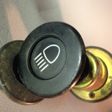 911 HeadLight Switch and cap 911.613.215.01 white headlight symbol tapered - 911.613.029.01