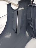 930 Quarter Panel Body Cut Steel Flare with vent primer right passenger non original with door jamb -