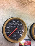 993 Gauge set Tan Leather trimmed gauges 1995 MINT -